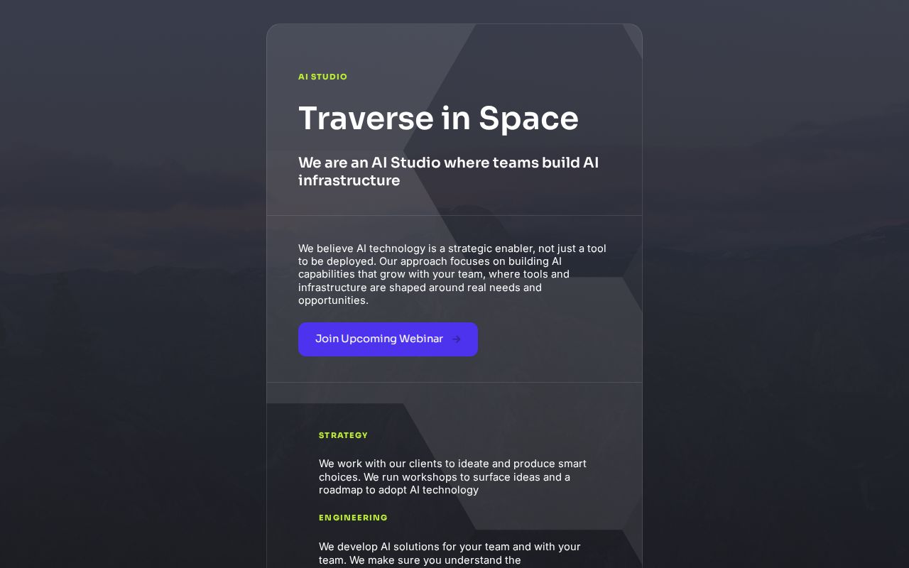 Carrd profile picture for @traverse